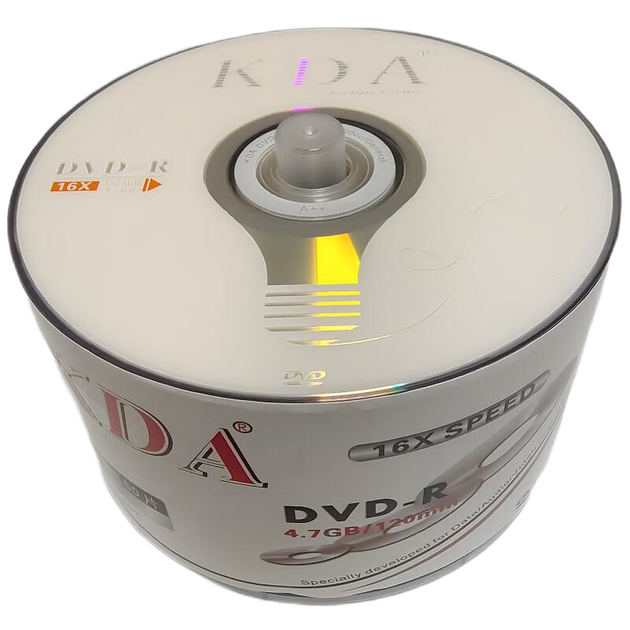 KDA DVD-R Simple Series 16x Speed 4.7GB Disc/записуваний диск/записуваний диск/CD Simple Packaging 50 штук DVD диски Чисті записувані диски Налаштовувані оптичні диски - изображение 4