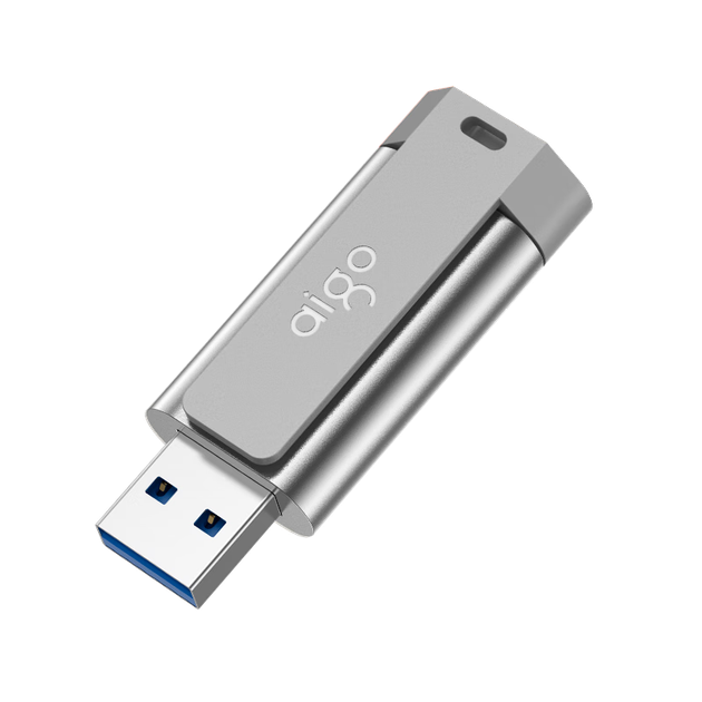 Флеш-накопичувач Aigo 256 ГБ USB 3.2 U332, висувний дизайн, молодіжне поєднання двох кольорів, темно-сірий - зображення 4