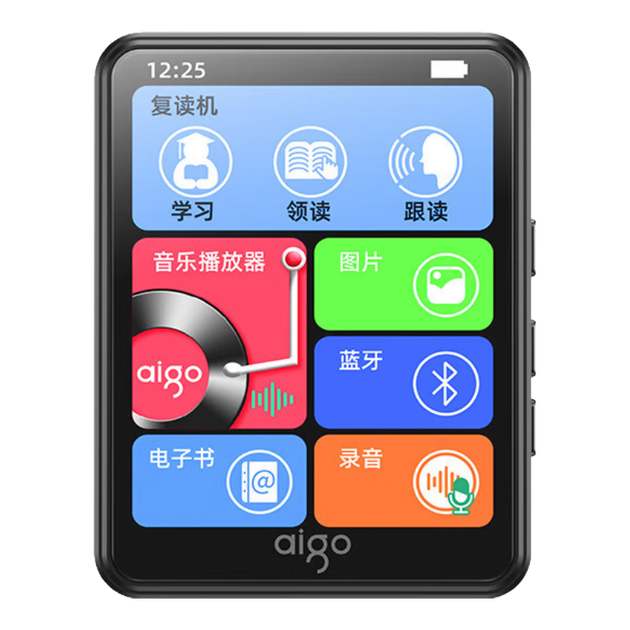 MP3/MP4-плеєр Aigo, портативний музичний плеєр, 2,4-дюймовий Bluetooth-динамік, диктофон, пристрій для читання електронних книг, пристрій для вивчення англійської мови для студентів, ретранслятор, 325-16 ГБ - изображение 4