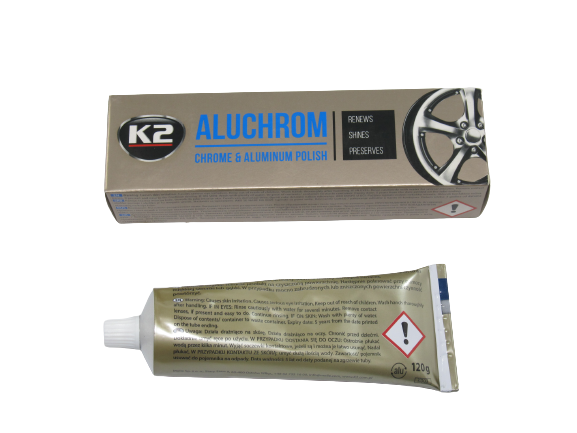 Паста поліроль хром деталей К2 Aluchrom 120 гр (57083) - зображення 2