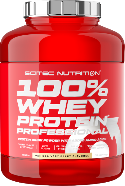 Сироватковий протеїн Scitec Nutrition 100% Whey Protein Prof порошок 1816 г