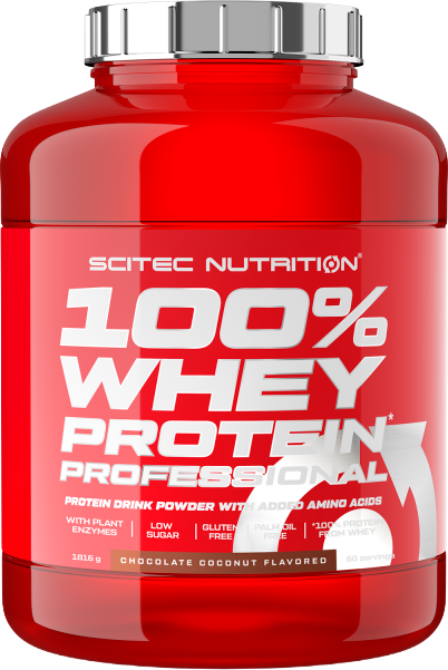 Сироватковий протеїн Scitec Nutrition 100% Whey Protein Prof порошок 1816 г