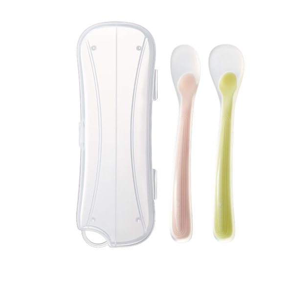 Набор детских ложек Babycare из силикона с футляром 2 шт - изображение 4