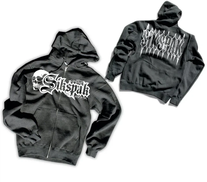 Худи Crusty Demons Sikspak Zip Hoodie Burncrusher черное, размер M - Фото 1 Худи Crusty Demons Sikspak Zip Hoodie Burncrusher черное, размер M - изображение 1