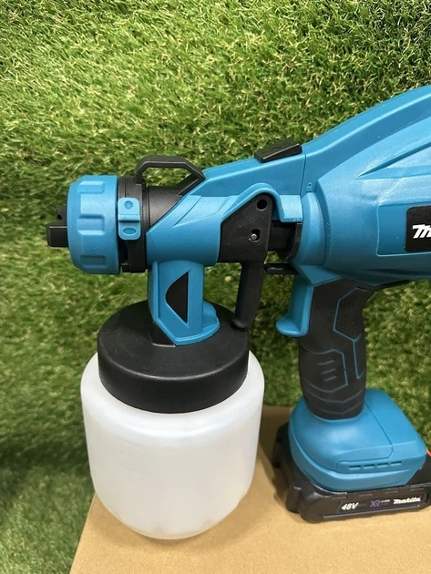 Фарбопульт акумуляторний Makita JK-SG1 48 В 6 А·год 550 Вт бак 1000 мл сопло 1,8 мм регульована подача до 60 DIN для фарбування стін дерева металу пластику нанесення лаків і ґрунтовок - зображення 5