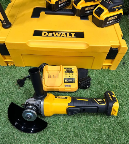 Набор инструментов 4в1 DeWalt 48 В 6 А·ч аккумуляторный ударный шуруповерт DCD996 95 Нм дрель УШМ DCG413 болгарка 125 мм перфоратор DCH263 3.8 Дж SDS Plus гайковерт DCF922 800 Нм для строительства ремонта монтажа автосервиса с 3 АКБ кейсом - изображение 7