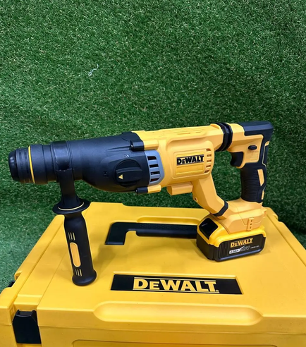 Набор инструментов 4в1 DeWalt 48 В 6 А·ч аккумуляторный ударный шуруповерт DCD996 95 Нм дрель УШМ DCG413 болгарка 125 мм перфоратор DCH263 3.8 Дж SDS Plus гайковерт DCF922 800 Нм для строительства ремонта монтажа автосервиса с 3 АКБ кейсом - изображение 8