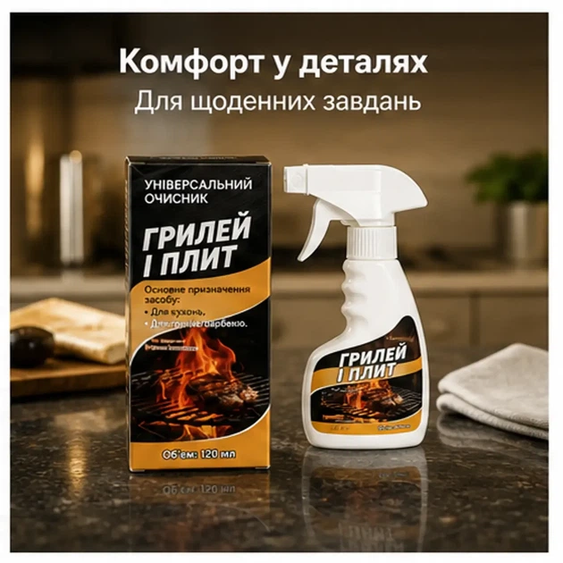 Спрей-очиститель Jaysuing Griddle Grill Cleaner 120 мл для удаления жира, нагара и копоти с гриля, плиты и кухонных поверхностей - изображение 5