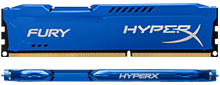 Оперативная память Kingston HyperX FURY Blue 16GB Kit (2x8GB) DDR3 1600MHz CL10 DIMM (HX316C10FK2/16) - Фото 3 Оперативная память Kingston HyperX FURY Blue 16GB Kit (2x8GB) DDR3 1600MHz CL10 DIMM (HX316C10FK2/16) - изображение 3