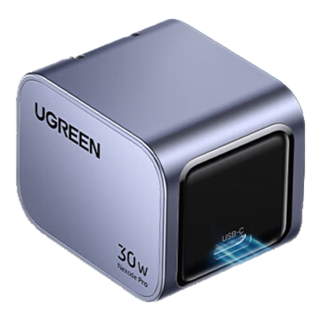 Зарядное устройство UGREEN 30 Вт GaN, совместимое с Apple iPhone 17/16 Pro Max/Plus, адаптер быстрой зарядки PD20/27 Вт для телефонов и планшетов iPad с разъемом Type-C. - изображение 4