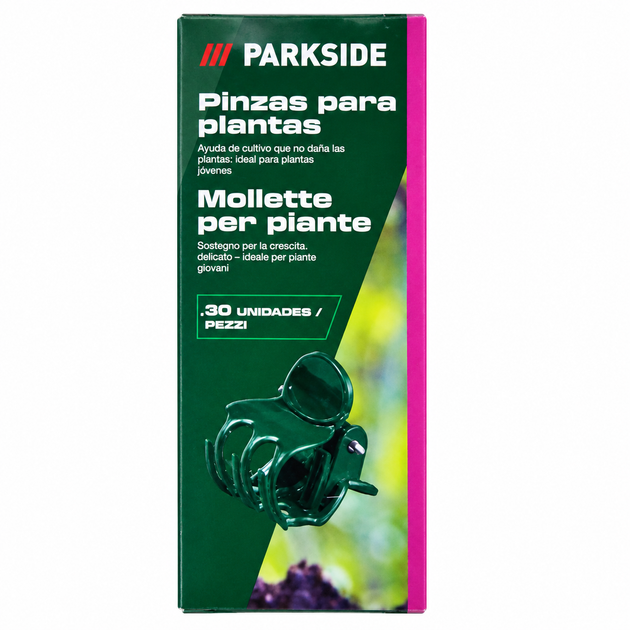 Клипсы для подвязки растений PARKSIDE, 30 шт, садовые прищепки для поддержки стеблей - изображение 2