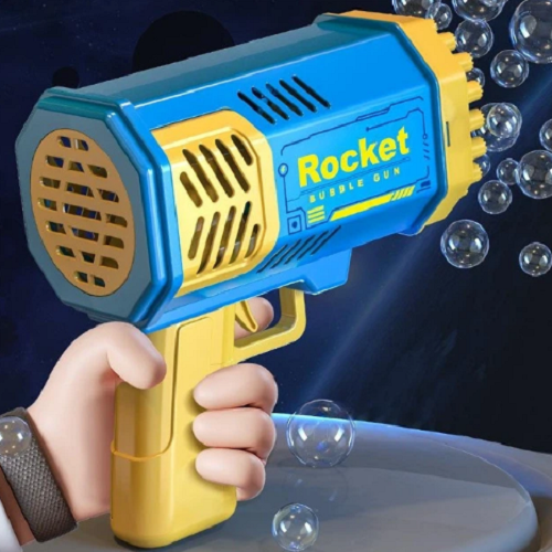 Пистолет для мыльных пузырей Bazooka bubble gun 26X-289 голубой (5121) - Фото 2 Пистолет для мыльных пузырей Bazooka bubble gun 26X-289 голубой (5121) - изображение 2