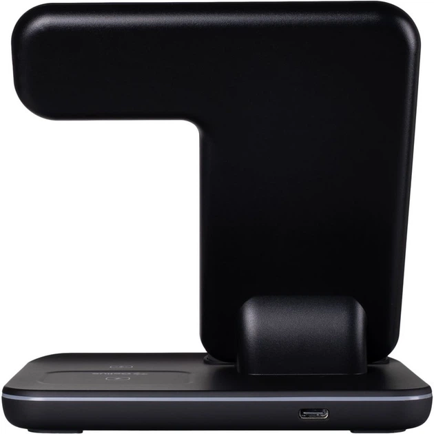 Бездротовий зарядний пристрій Gelius 3in1 15W GP-AWC01 Black - зображення 9