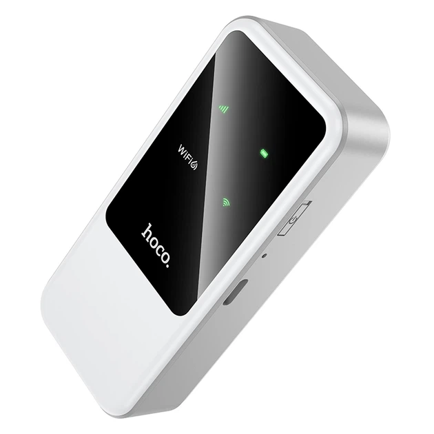Мобільний 4G Wi-Fi роутер HOCO HI42 Mobile Portable WiFi Europe Asia and Africa із підтримкою SIM-карт та Wi-Fi 6 Білий - зображення 2