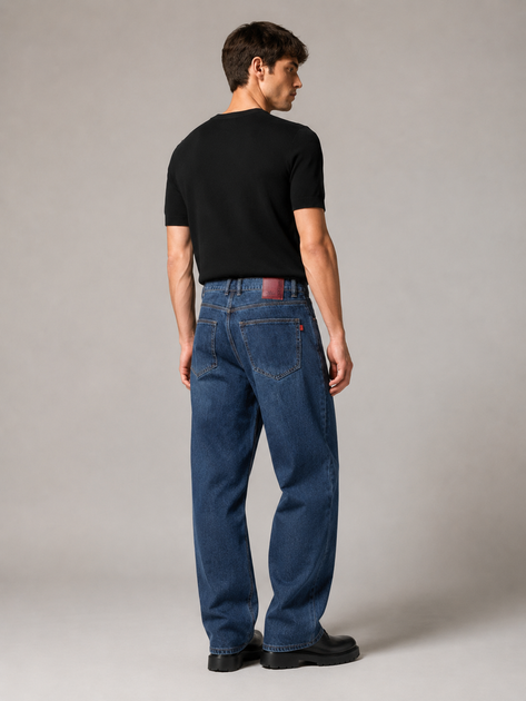 Чоловічі джинси baggy сині демісезонні (8802) 34 - зображення 2