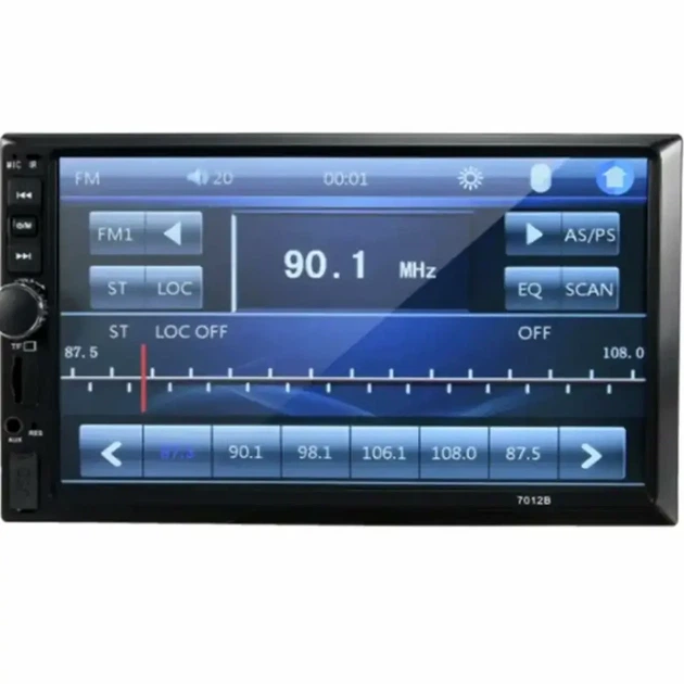 Автомагнитола 2DIN 7012B с Bluetooth сенсорным экраном 7 дюймов USB microSD пульт дистанционного управления черная - изображение 7
