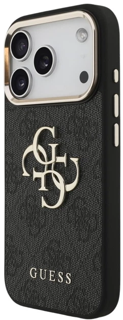 Etui Guess 4G Big 4G Classic Logo do iPhone 18 Pro / 17 Pro czarne złote (GUE005593) - obraz 2