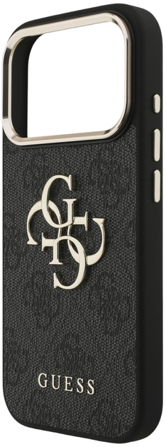 Etui Guess 4G Big 4G Classic Logo do iPhone 18 Pro / 17 Pro czarne złote (GUE005593) - obraz 5