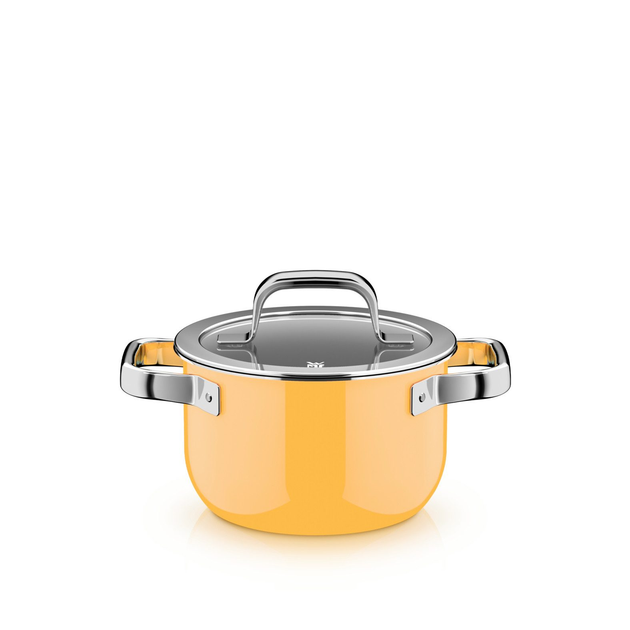 Набор кастрюль WMF Fusiontec Mineral Pro Mango Yellow из 4 предметов универсальный сплав Made in Germany - изображение 10