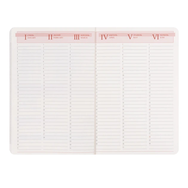 Щоденник діловий Leo Planner Vector A5 датований 2027 твердий коричневий 368 сторінок 252759 - изображение 10