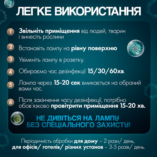 Лампа кварцевая бактерицидная 38W озоновая с дистанционным управлением - изображение 8