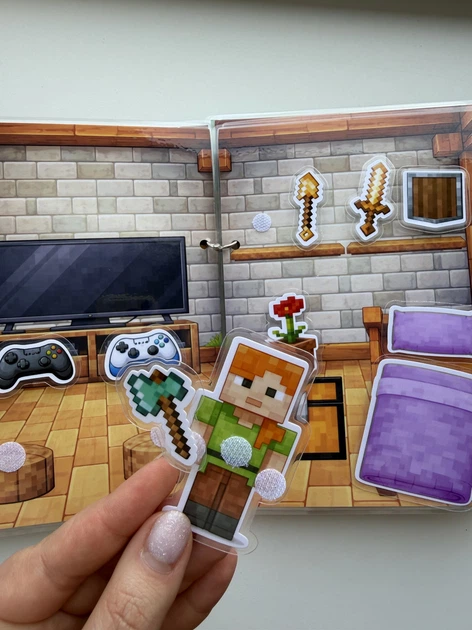 Розвиваюча книжечка на липучках «Майнкрафт» Minecraft (формат А5) - изображение 5