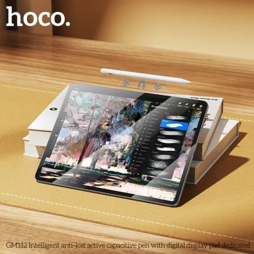 Стілус HOCO GM112 Intelligent anti-lost active capacitive pen with digital display pad dedicat White - Фото 4 Стілус HOCO GM112 Intelligent anti-lost active capacitive pen with digital display pad dedicat White - изображение 4