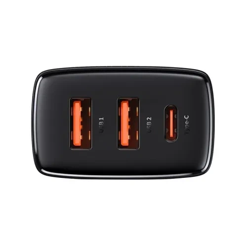 МЗП Baseus Compact Quick Charger 2U+C 30W EU Black CCXJ-E01 - Фото 5 МЗП Baseus Compact Quick Charger 2U+C 30W EU Black CCXJ-E01 - изображение 5