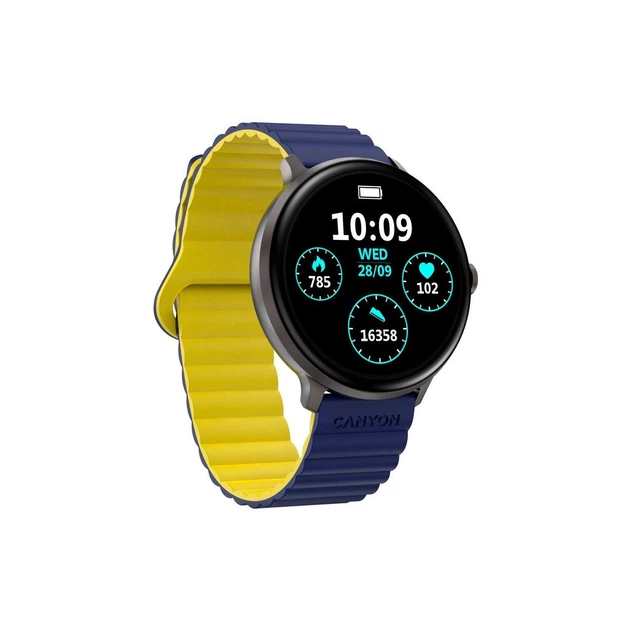 Смарт-годинник Canyon Jacky SW-69 Blue Yellow (CNS-SW69BL) - изображение 3