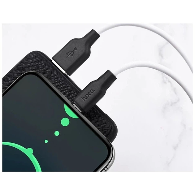 Дата кабель USB 2.0 AM to USB-C 2.0m 3A silicone X21 Plus black+white HOCO (6931474713889) - Фото 3 Дата кабель USB 2.0 AM to USB-C 2.0m 3A silicone X21 Plus black+white HOCO (6931474713889) - изображение 3