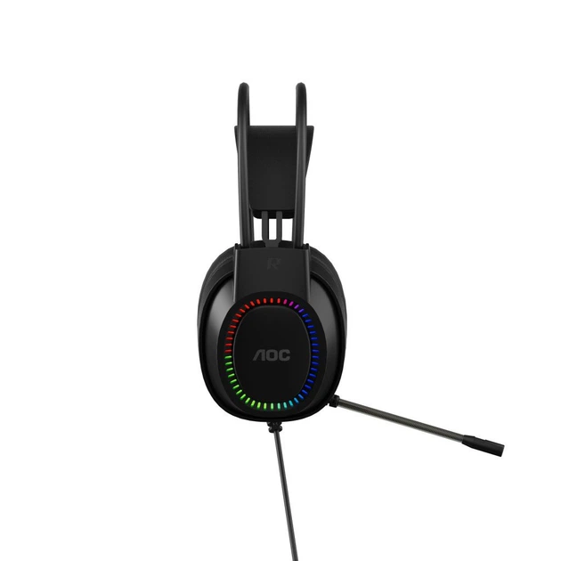 Навушники AOC ACG2500BK RGB Black (ACG2500BK/00) - Фото 4 Навушники AOC ACG2500BK RGB Black (ACG2500BK/00) - зображення 4