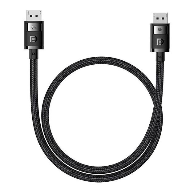 Кабель Baseus High Definition Series Adapter Cable DP to DP 8K 1.5m Black B00633706111-01 - Фото 1 Кабель Baseus High Definition Series Adapter Cable DP to DP 8K 1.5m Black B00633706111-01 - изображение 1