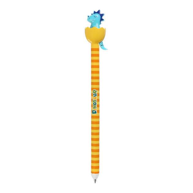 Ручка автоматична ZiBi Dino Tail "Динозаврики" 0.5 мм самостираюча "пиши-стирай" синя гелева корпус асорті (ZB.2292) - зображення 6