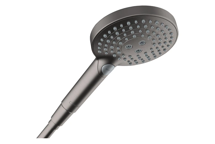 Ручной душ Hansgrohe Raindance Select S PowderRain 120 3jet P EcoSmart brushed black chrome 26515340 - Фото 1 Ручной душ Hansgrohe Raindance Select S PowderRain 120 3jet P EcoSmart brushed black chrome 26515340 - изображение 1