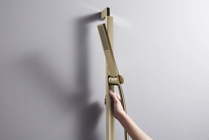 Ручной душ Hansgrohe Pulsify E 1jet EcoSmart brushed bronze 24320140 - изображение 3