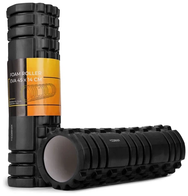 Масажний ролик Cornix EVA 45 x 14 см (валик, роллер) XR-0038 Black (LFXR-0038) - Фото 1 Масажний ролик Cornix EVA 45 x 14 см (валик, роллер) XR-0038 Black (LFXR-0038) - зображення 1
