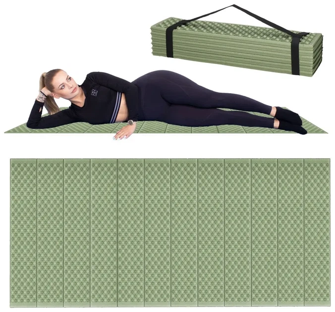Каримат туристичний Springos XPE 182 x 60 x 0.8 cм складний PM0010 Green/Grey (LFPM0010) - Фото 1 Каримат туристичний Springos XPE 182 x 60 x 0.8 cм складний PM0010 Green/Grey (LFPM0010) - изображение 1
