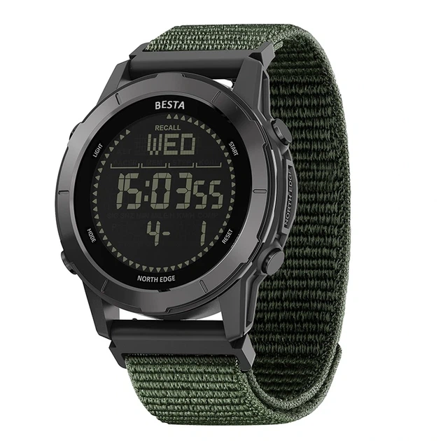 Наручний годинник North Edge Besta Trail Green з компасом, 2 ремінці - зображення 2