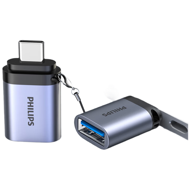 Адаптер PHILIPS Type-C — USB 3.0, скорость 10 Гбит/с, для телефонов и планшетов, подключается к USB-накопителям, кабель для передачи данных OTG, разъем для жесткого диска компьютера Macbook, адаптер расширения для клавиатуры и мыши, USB 3.2 - Фото 4 Адаптер PHILIPS Type-C — USB 3.0, скорость 10 Гбит/с, для телефонов и планшетов, подключается к USB-накопителям, кабель для передачи данных OTG, разъем для жесткого диска компьютера Macbook, адаптер расширения для клавиатуры и мыши, USB 3.2 - изображение 4
