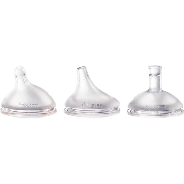 Универсальная насадка Babycare Baby Nipple 3.0pro, соска типа «утиный клюв» для детей 6-12 месяцев, силиконовая соска. - Фото 2 Универсальная насадка Babycare Baby Nipple 3.0pro, соска типа «утиный клюв» для детей 6-12 месяцев, силиконовая соска. - изображение 2
