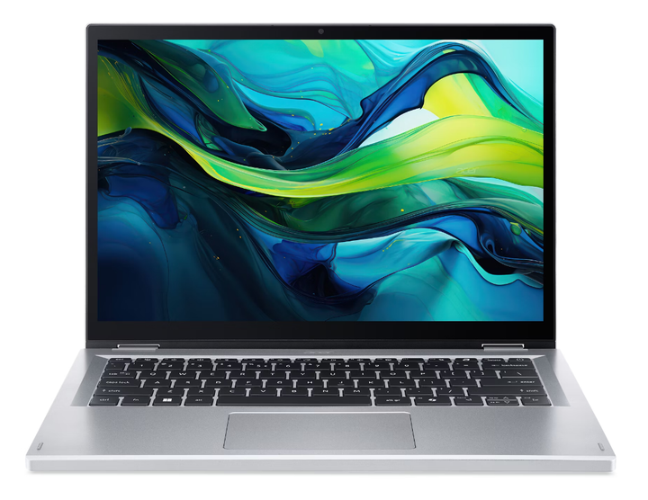 Ноутбук сенсорний ACER Aspire Go Spin 14 AGSP14-31PT-37VB (NX.JBEEU.001) 14 WUXGA IPS/Core i3/3-N355/16G/512G/UMA/1.5kg/Pure Silver - Фото 4 Ноутбук сенсорний ACER Aspire Go Spin 14 AGSP14-31PT-37VB (NX.JBEEU.001) 14 WUXGA IPS/Core i3/3-N355/16G/512G/UMA/1.5kg/Pure Silver - изображение 4