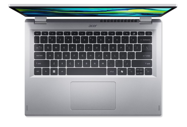 Ноутбук сенсорний ACER Aspire Go Spin 14 AGSP14-31PT-37VB (NX.JBEEU.001) 14 WUXGA IPS/Core i3/3-N355/16G/512G/UMA/1.5kg/Pure Silver - Фото 7 Ноутбук сенсорний ACER Aspire Go Spin 14 AGSP14-31PT-37VB (NX.JBEEU.001) 14 WUXGA IPS/Core i3/3-N355/16G/512G/UMA/1.5kg/Pure Silver - изображение 7