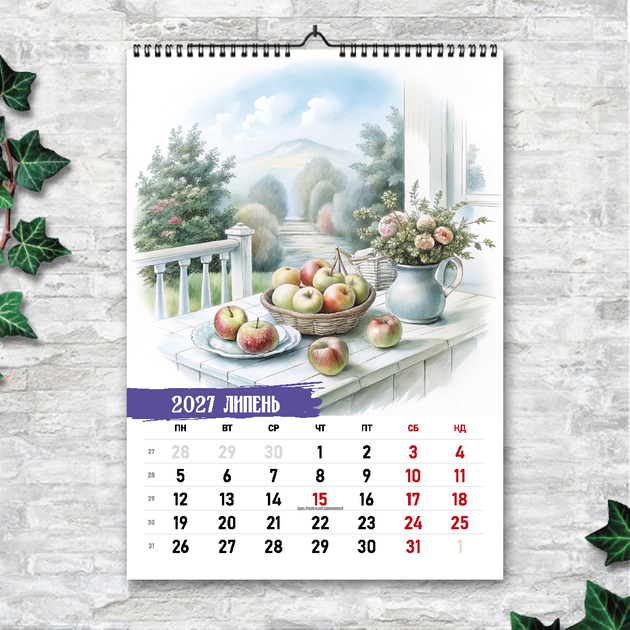 Календарь А3 перекидной настенный НЕЖНАЯ ПРИРОДА 13 листов ENTERSTORE (art. 250202а3) - изображение 8