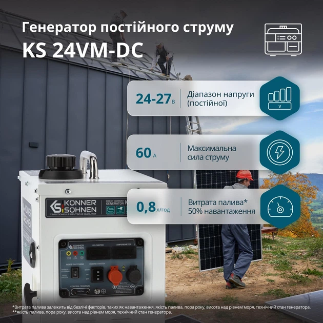 Генератор постійного струму Könner&Söhnen KS 24VM-DC - Фото 2 Генератор постійного струму Könner&Söhnen KS 24VM-DC - изображение 2