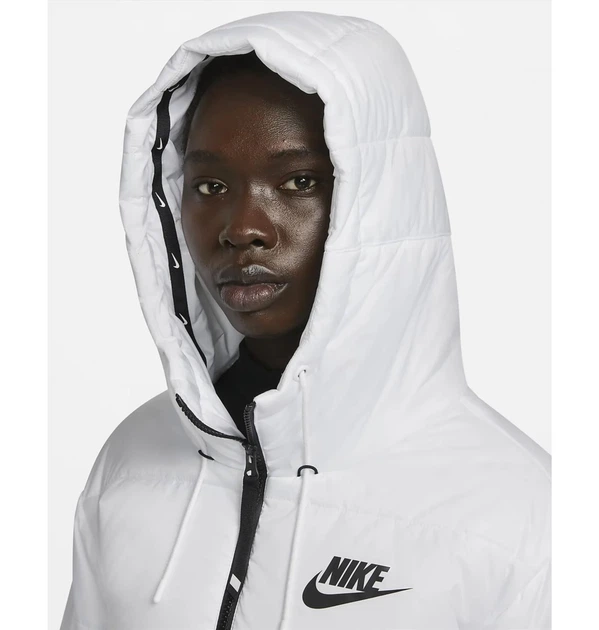 Куртка женская Nike W Nsw Tf Rpl Classic Tape Jkt L Белый DJ6997-100 - Фото 5 Куртка женская Nike W Nsw Tf Rpl Classic Tape Jkt L Белый DJ6997-100 - изображение 5