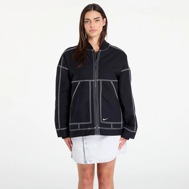 Куртка женская Nike Sportswear Oversized Graphic Cargo Jacket M Черный IB2037-010 - Фото 1 Куртка женская Nike Sportswear Oversized Graphic Cargo Jacket M Черный IB2037-010 - изображение 1