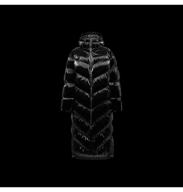 Куртка жіноча Nike W Nsw Tf Os Shn Snfl Wnpfr Pka L Чорний FV7827-010 - зображення 6