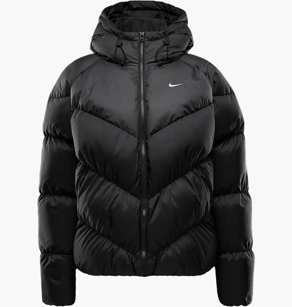 Куртка женская Nike Sportswear Windpufferstorm-Fit Loose Jacket Black S Чорний HF7865-010 - Фото 6 Куртка женская Nike Sportswear Windpufferstorm-Fit Loose Jacket Black S Чорний HF7865-010 - изображение 6