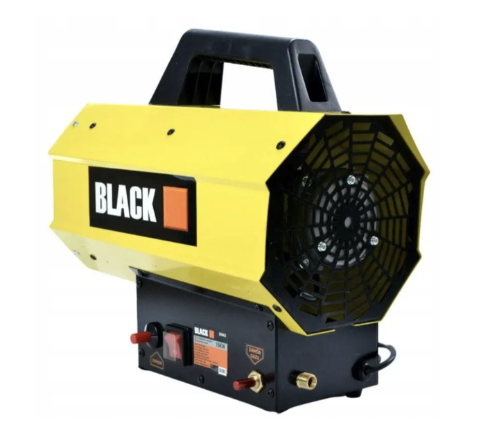 Газовый обогреватель BLACK 15 кВт пропан-бутан с редуктором и шлангом Тепловая пушка 320 м³/ч для гаража склада мастерской Промышленный нагреватель воздуха - изображение 9