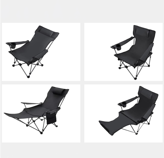 Туристическое складное кресло для кемпинга и рыбалки Ultralight Folding Camping Chair 150 кг - Фото 6 Туристическое складное кресло для кемпинга и рыбалки Ultralight Folding Camping Chair 150 кг - изображение 6